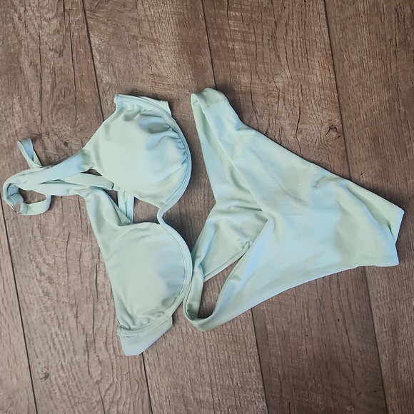 Underwire One Shoulder Bikini High Cut Swimsuit - Picture 7 of 10